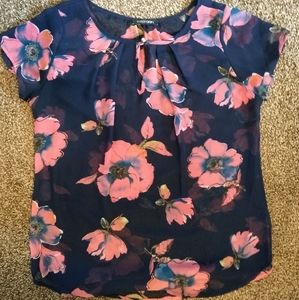 Sheer floral top